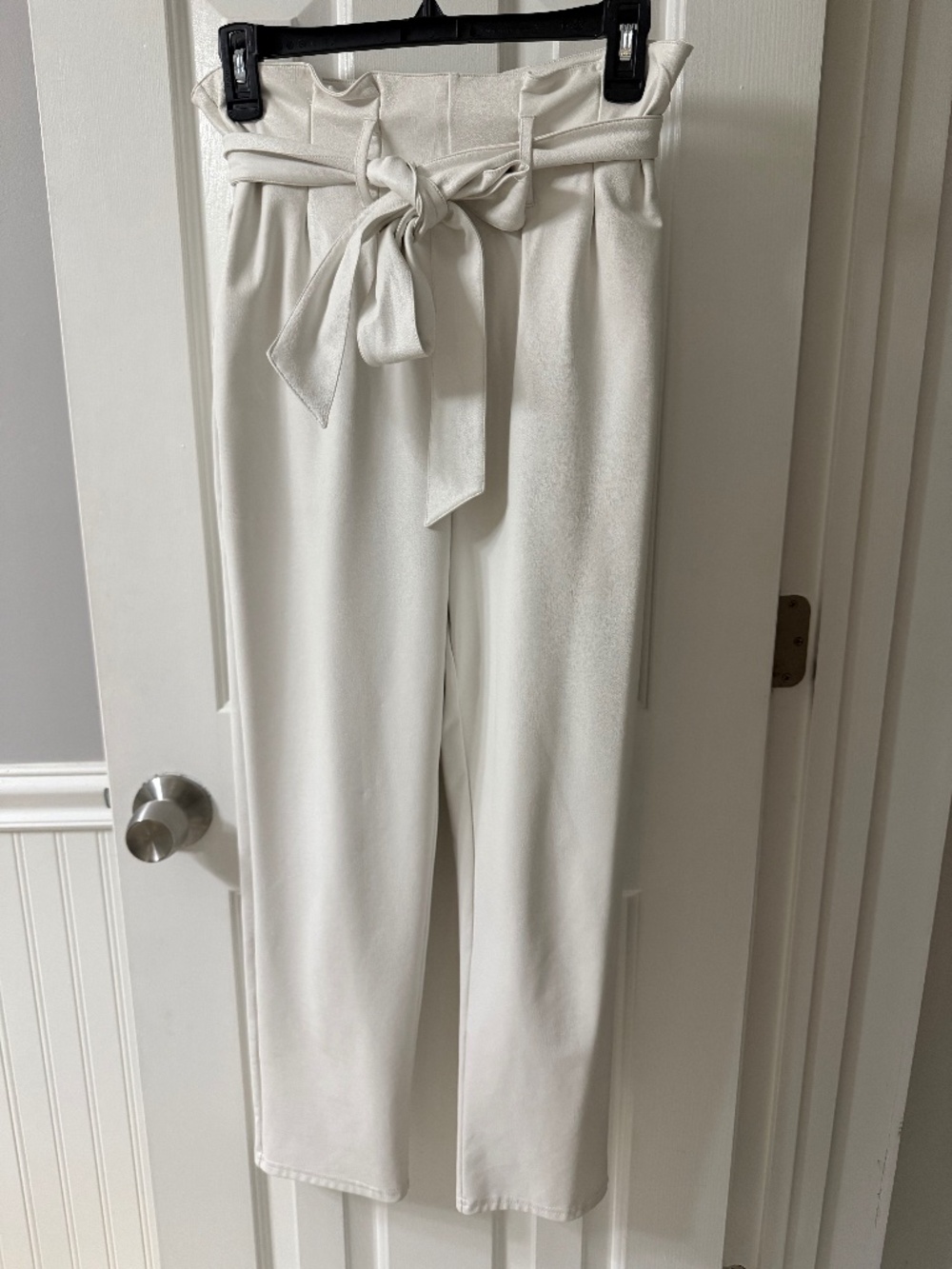 Faux Leather Paperbag Pant